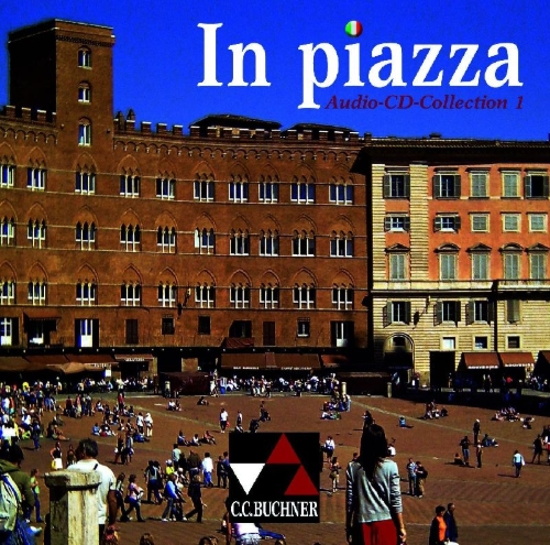 Buchcover und Innenansicht für das Buch: In piazza A/B. Audio-CD-Collection 1