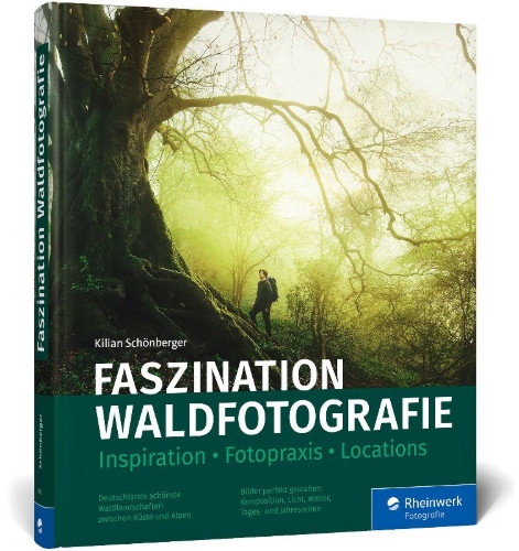 Buchcover und Innenansicht für das Buch: Faszination Waldfotografie