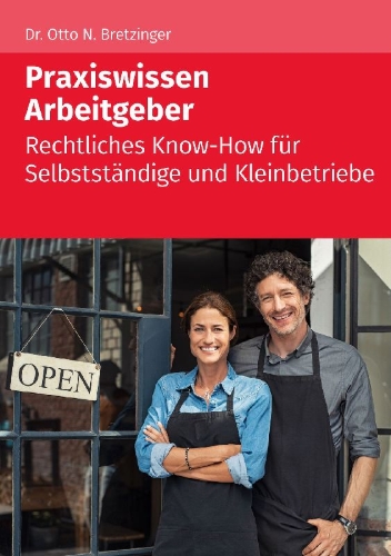 Buchcover und Innenansicht für das Buch: Praxiswissen Arbeitgeber