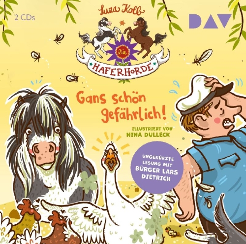 Buchcover und Innenansicht für das Buch: Die Haferhorde 19: Gans schön gefährlich!