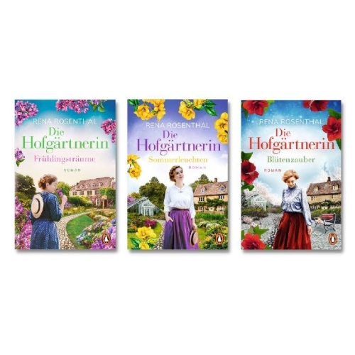 Buchcover und Innenansicht für das Buch: Die Hofgärtnerin - Blütenzauber