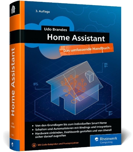 Buchcover und Innenansicht für das Buch: Home Assistant