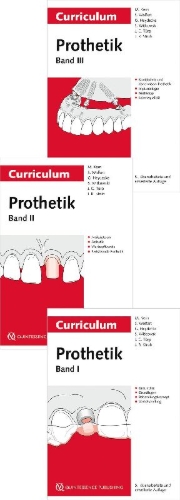 Buchcover und Innenansicht für das Buch: Curriculum Prothetik Bände 1-3