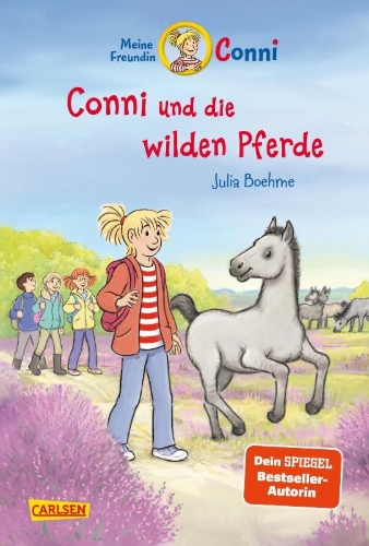 Buchcover und Innenansicht für das Buch: Conni Erzählbände 42: Conni und die wilden Pferde