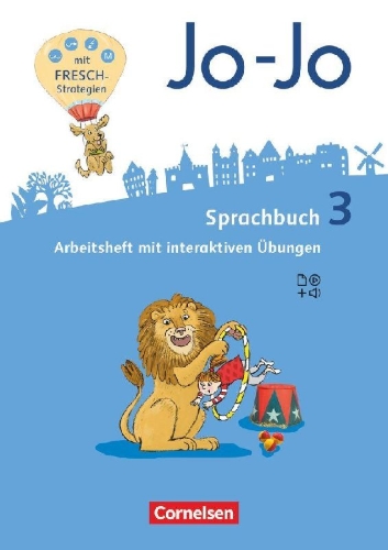 Buchcover und Innenansicht für das Buch: Jo-Jo Sprachbuch 3. Schuljahr - Allgemeine Ausgabe 2016 - Arbeitsheft - Mit interaktiven Übungen