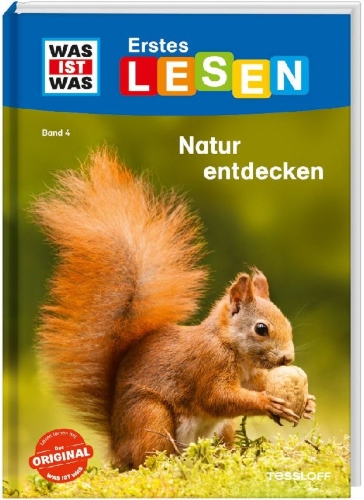 Buchcover und Innenansicht für das Buch: WAS IST WAS Erstes Lesen Band 4. Natur entdecken