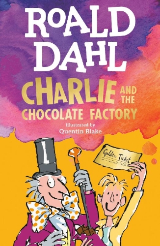 Buchcover und Innenansicht für das Buch: Charlie und die Schokoladenfabrik