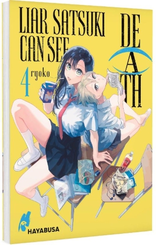 Buchcover und Innenansicht für das Buch: Usotsuki Satsuki wa Shi ga Mieru