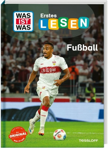 Buchcover und Innenansicht für das Buch: WAS IST WAS Erstes Lesen. Fußball