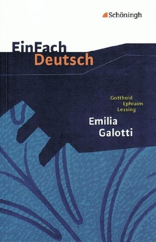 Buchcover und Innenansicht für das Buch: Emilia Galotti: Ein Trauerspiel in fünf Aufzügen. EinFach Deutsch Textausgaben