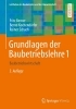 Buchcover und Innenansicht für das Buch: Grundlagen der Baubetriebslehre 1