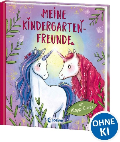 Buchcover und Innenansicht für das Buch: Meine Kindergarten-Freunde (Einhörner)