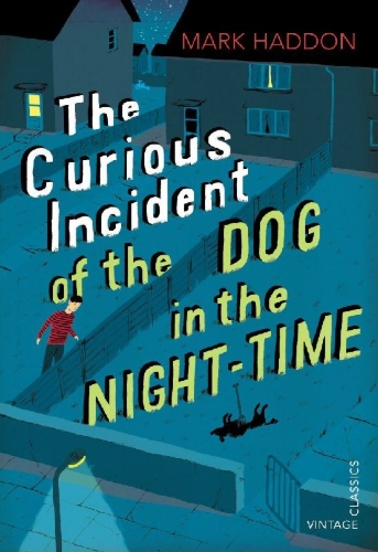 Buchcover und Innenansicht für das Buch: The Curious Incident of the Dog in the Night-Time