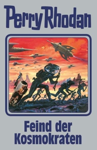 Buchcover und Innenansicht für das Buch: Perry Rhodan 141. Feind der Kosmokraten