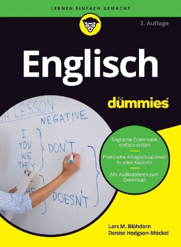 Buchcover und Innenansicht für das Buch: Englisch für Dummies