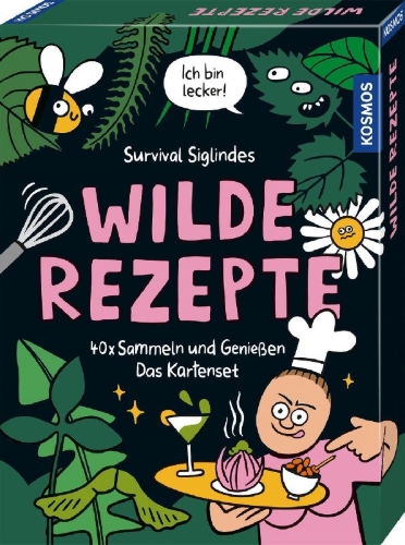 Buchcover und Innenansicht für das Buch: Wilde Rezepte