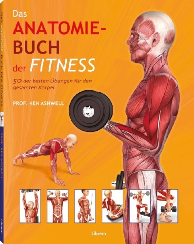 Buchcover und Innenansicht für das Buch: Das Anatomie-Buch der Fitness