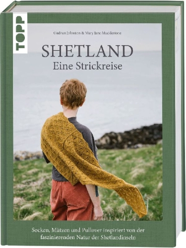 Buchcover und Innenansicht für das Buch: Grand Shetland Adventure Knits