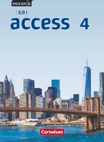 Buchcover und Innenansicht für das Buch: English G Access - G9 - Band 4: 8. Schuljahr - Schülerbuch