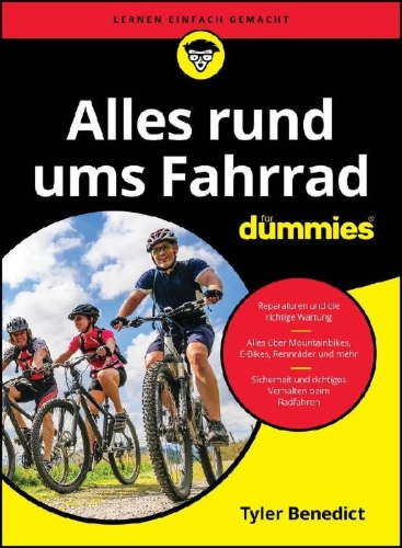 Buchcover und Innenansicht für das Buch: Alles rund ums Fahrrad für Dummies