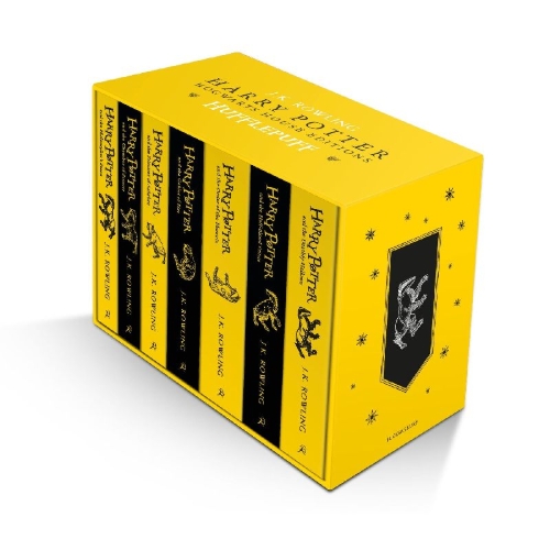 Buchcover und Innenansicht für das Buch: Harry Potter Hufflepuff House Editions Paperback Box Set