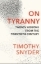 Buchcover und Innenansicht für das Buch: On Tyranny