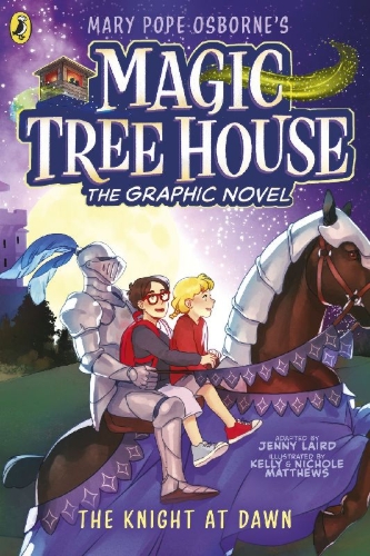 Buchcover und Innenansicht für das Buch: Magic Tree House 18: The Knight at Dawn