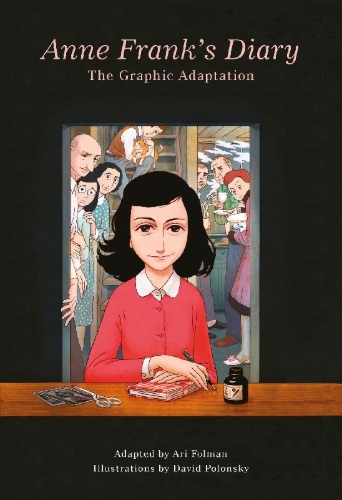 Buchcover und Innenansicht für das Buch: Anne Frank's Diary: The Graphic Adaptation