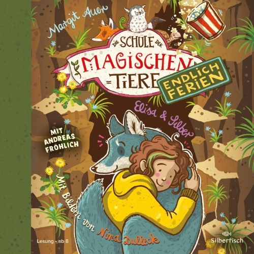 Buchcover und Innenansicht für das Buch: Die Schule der magischen Tiere - Endlich Ferien 9: Elisa und Silber