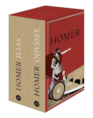 Buchcover und Innenansicht für das Buch: Ilias · Odyssee