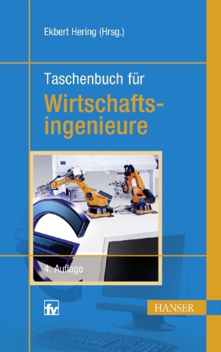 Buchcover und Innenansicht für das Buch: Taschenbuch für Wirtschaftsingenieure