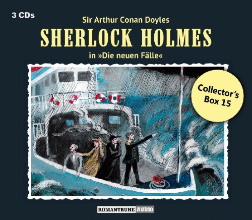 Buchcover und Innenansicht für das Buch: Sherlock Holmes - die neuen Fälle Collector Box 15