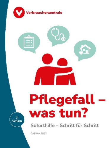Buchcover und Innenansicht für das Buch: Pflegefall - was tun?
