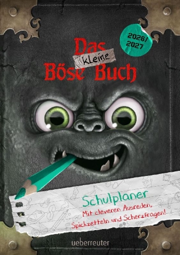 Buchcover und Innenansicht für das Buch: Das kleine Böse Buch - Schulplaner 2026/2027 (Das kleine Böse Buch)