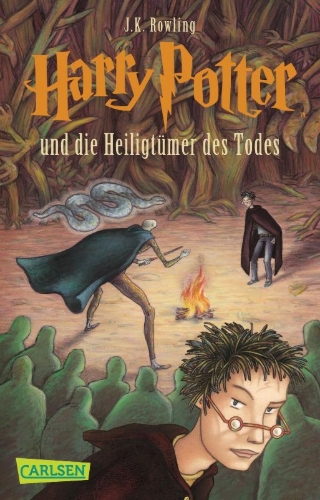 Buchcover und Innenansicht für das Buch: Harry Potter and the Deathly Hallows