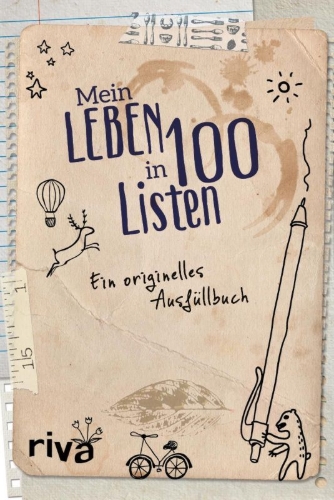 Buchcover und Innenansicht für das Buch: Mein Leben in 100 Listen