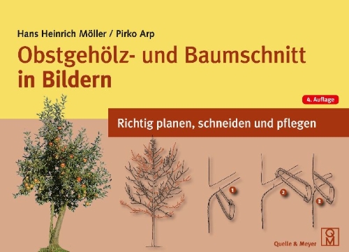 Buchcover und Innenansicht für das Buch: Obstgehölz- und Baumschnitt in Bildern