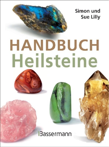 Buchcover und Innenansicht für das Buch: Handbuch Heilsteine