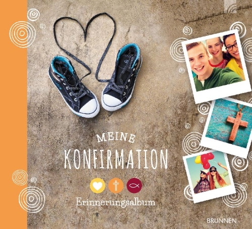 Buchcover und Innenansicht für das Buch: Meine Konfirmation - Erinnerungsalbum