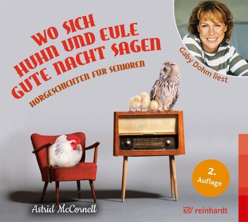 Buchcover und Innenansicht für das Buch: Wo sich Huhn und Eule gute Nacht sagen
