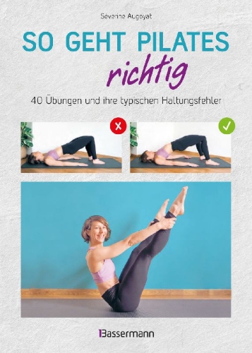 Buchcover und Innenansicht für das Buch: Pilates super facile