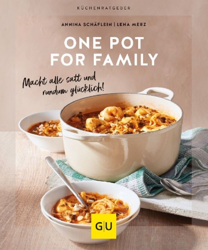 Buchcover und Innenansicht für das Buch: One Pot for family