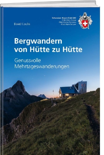 Buchcover und Innenansicht für das Buch: Bergwandern von Hütte zu Hütte