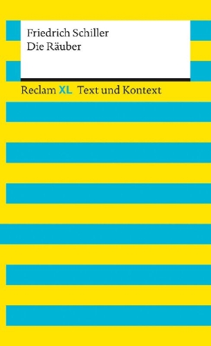 Buchcover und Innenansicht für das Buch: Die Räuber. Textausgabe mit Kommentar und Materialien