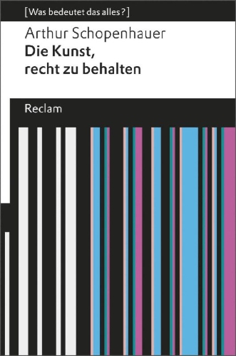 Buchcover und Innenansicht für das Buch: Die Kunst, recht zu behalten