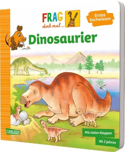 Buchcover und Innenansicht für das Buch: Frag doch mal ... die Maus: Dinosaurier