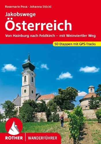 Buchcover und Innenansicht für das Buch: Jakobswege Österreich