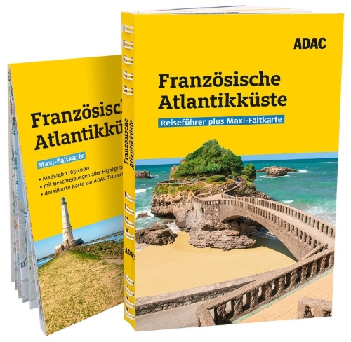 Buchcover und Innenansicht für das Buch: ADAC Reiseführer plus Französische Atlantikküste
