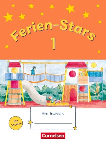 Buchcover und Innenansicht für das Buch: Ferien-Stars 1. Schuljahr - Übungsheft