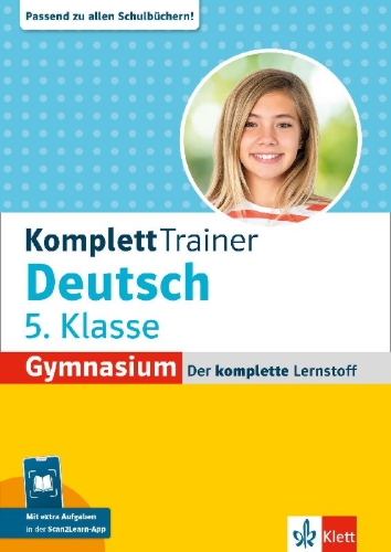 Buchcover und Innenansicht für das Buch: Klett KomplettTrainer Gymnasium Deutsch 5. Klasse